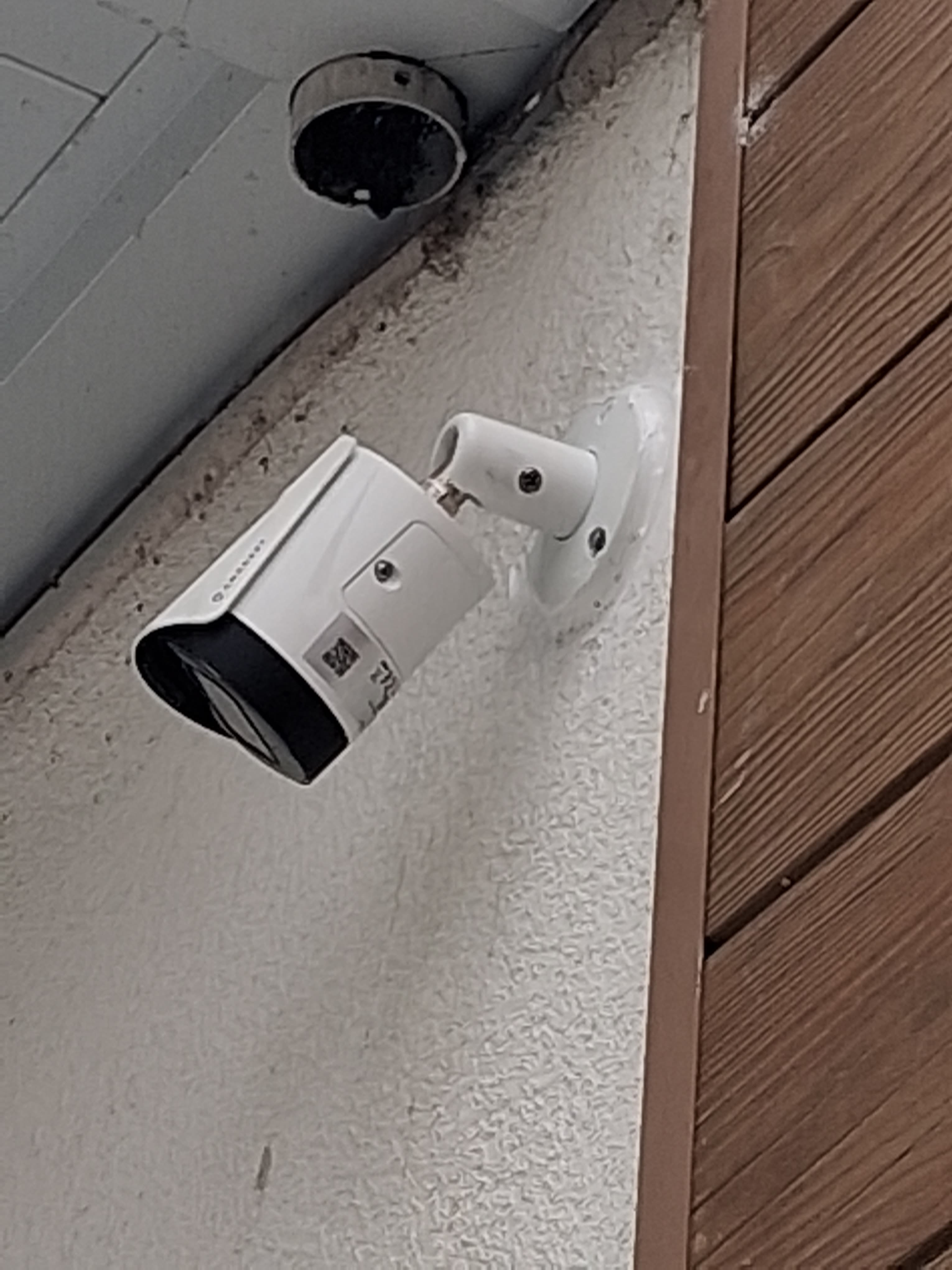 Completed commercial camera installation