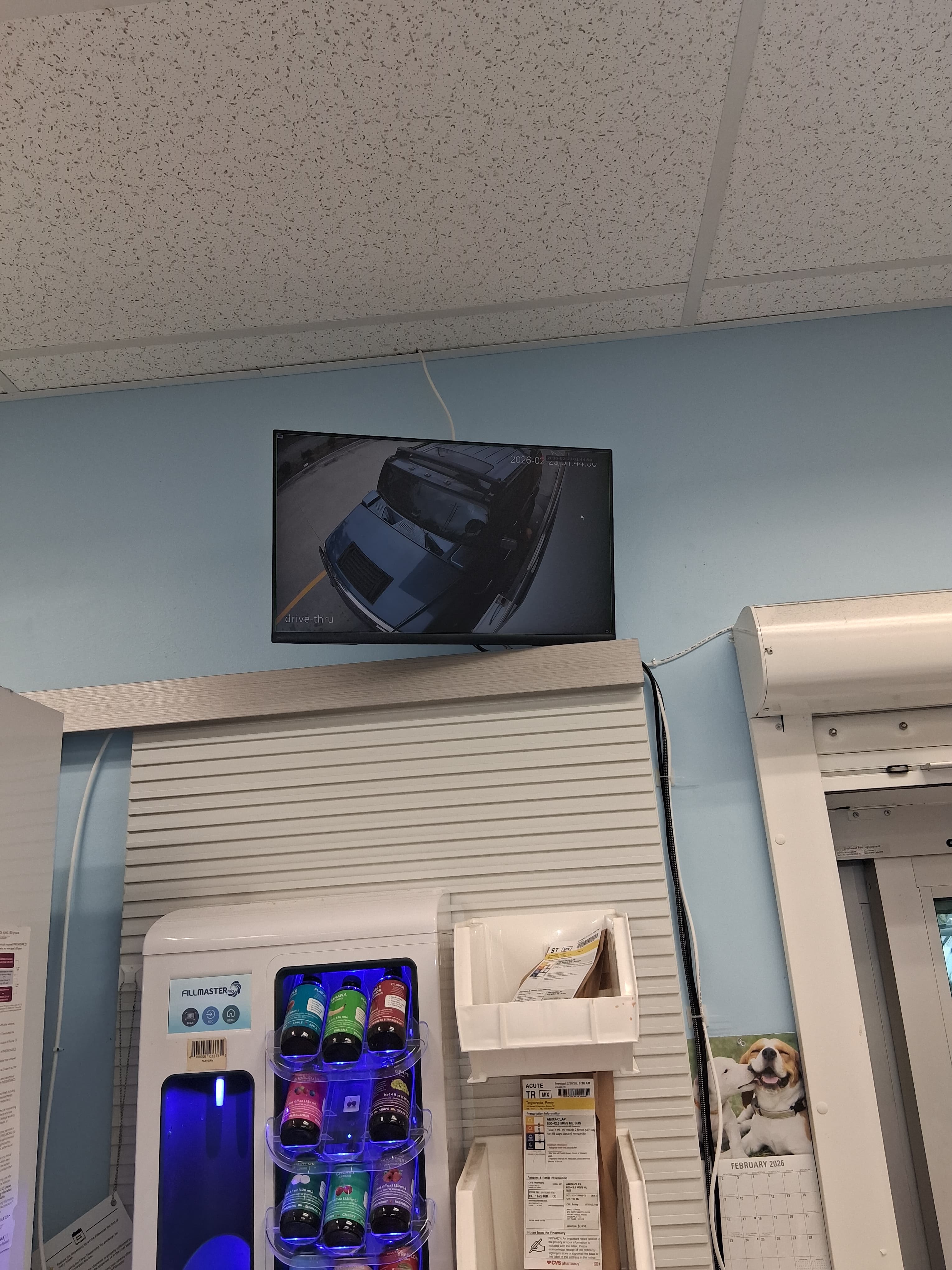 Commercial camera installation in progress
