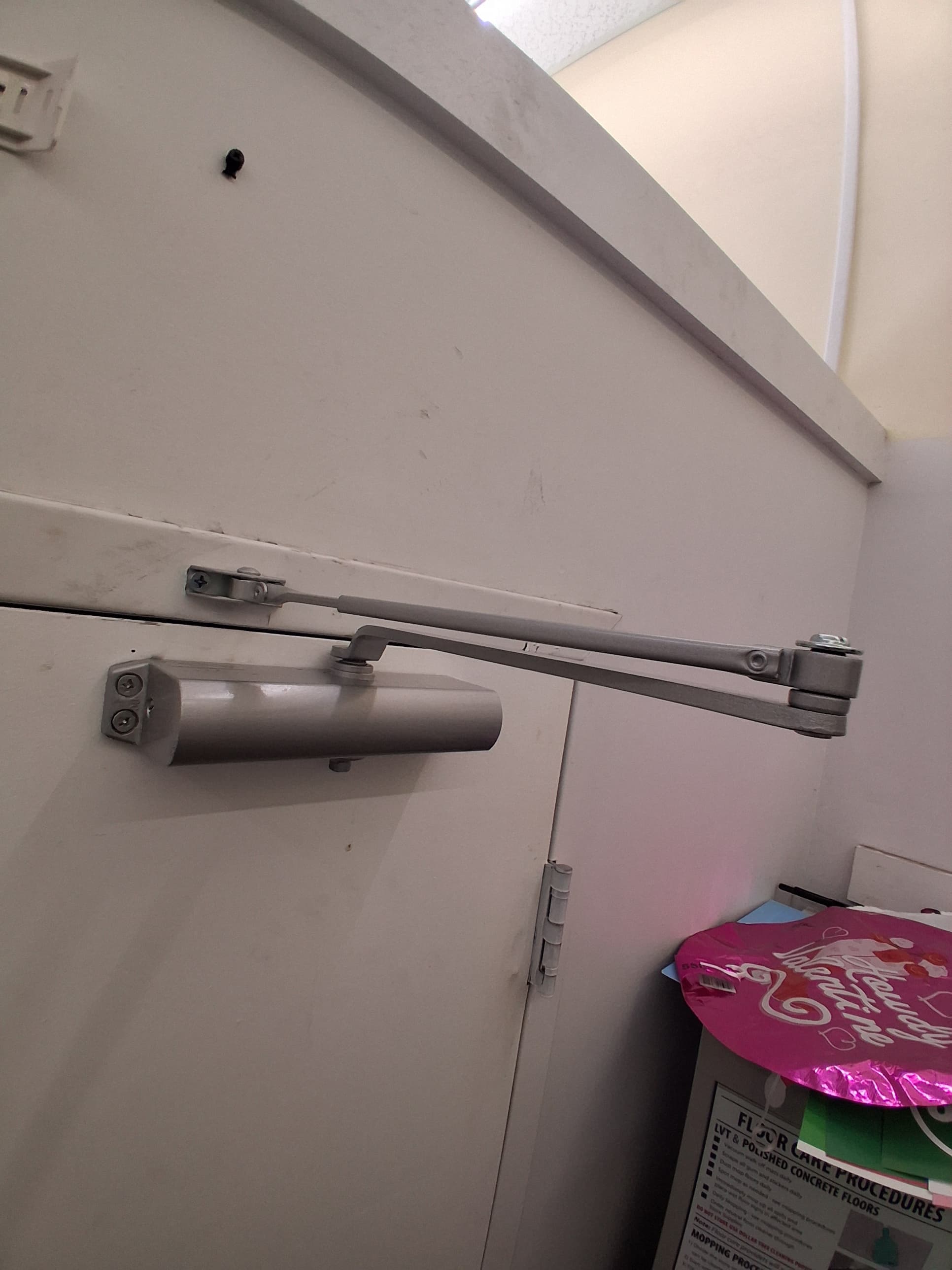 Replacement commercial door closer assembly