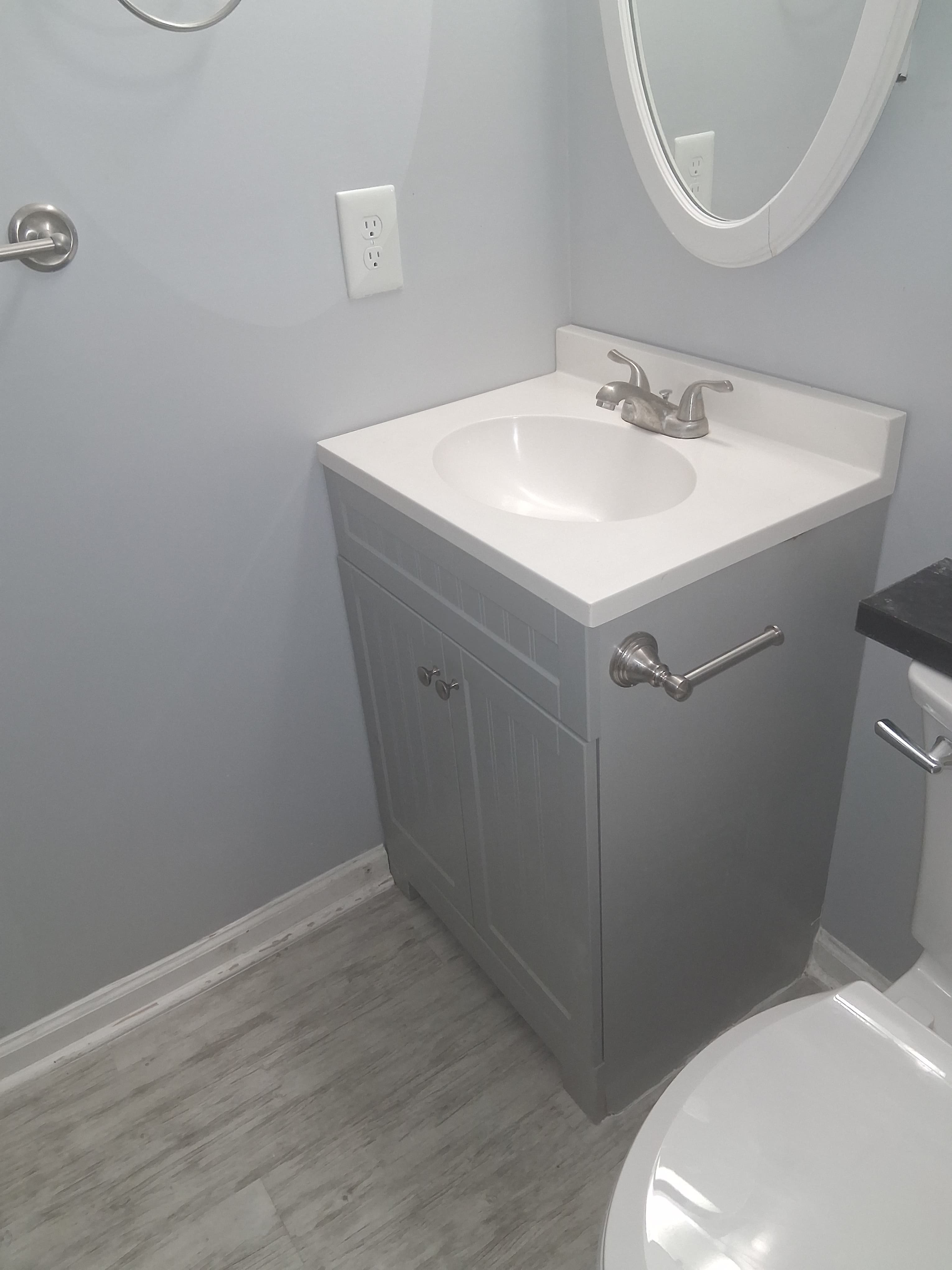 Completed residential drywall repair
