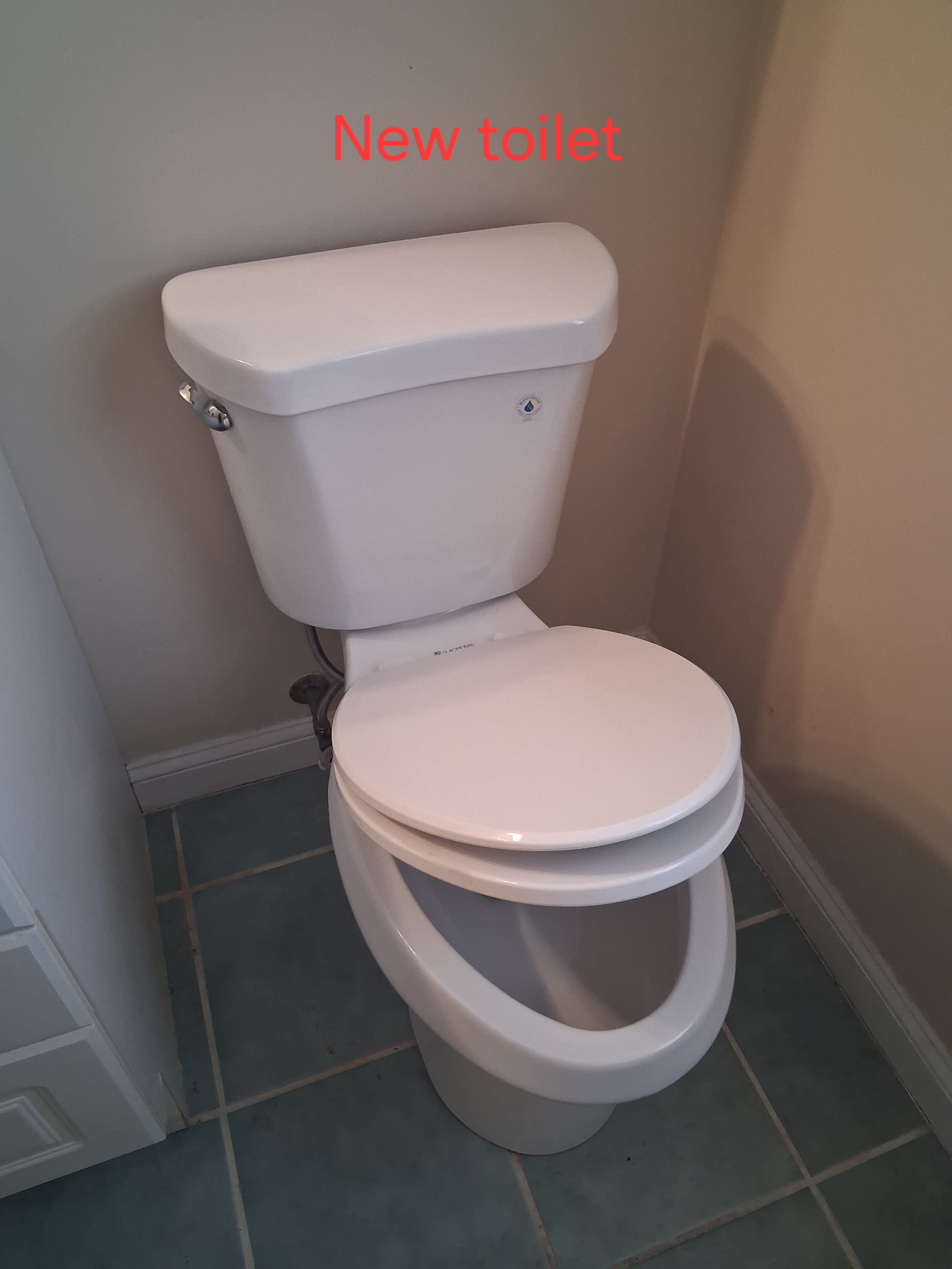 Completed residential toilet replacement